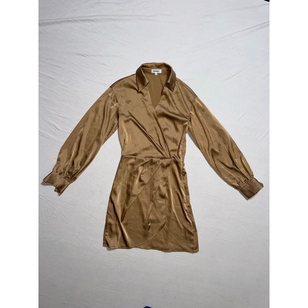 Women’s Pomelo Mini Knotted dress - In Gold Size-XS